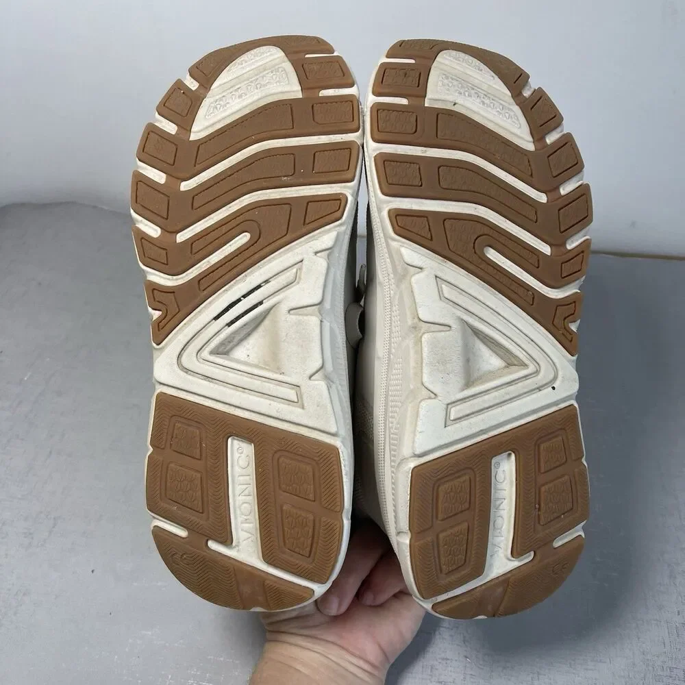 Vionic Womens Walk Max Chunky Sneakers 10.5 Wide Cream‎ Minimalist Arch Support
